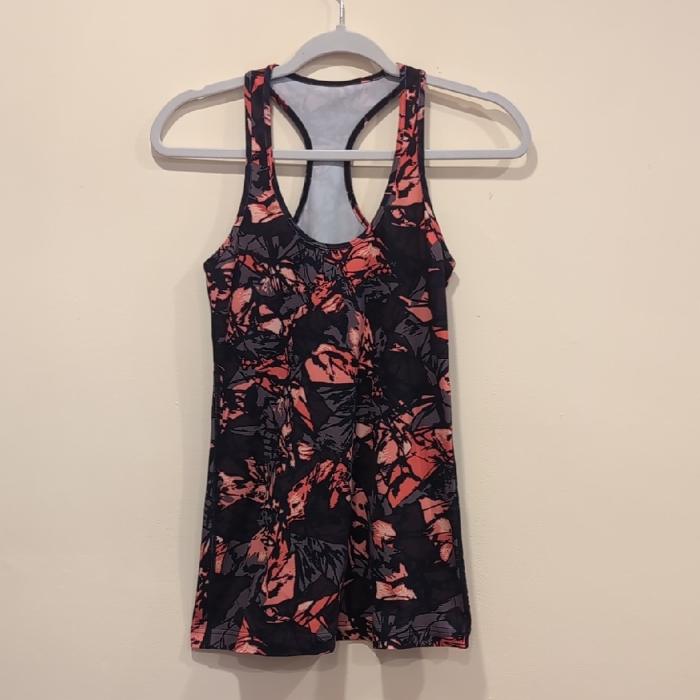 Lululemon Athletica Black and Pink Performance Tank Top